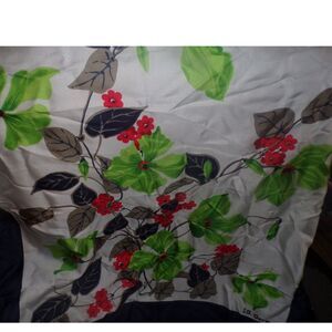 vintage JS Germain beautiful floral scarf 30x30"